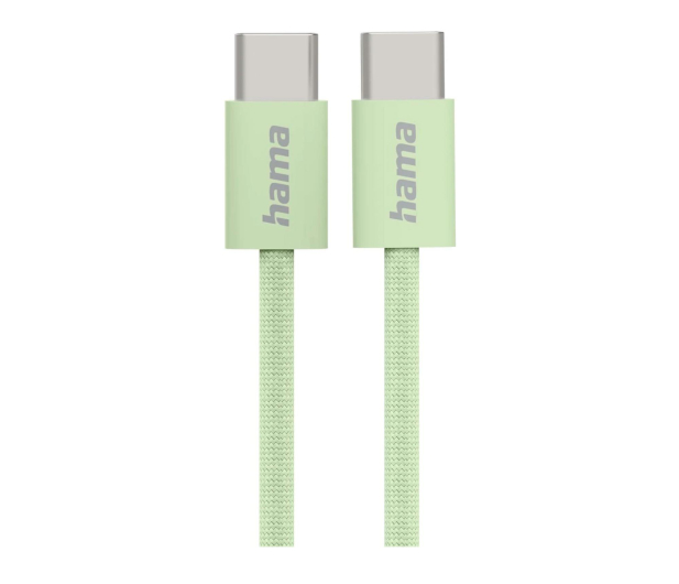 Hama Kabel ładujący USB-C-USB-C nylonowy 1m zielony - 1331324 - zdjęcie